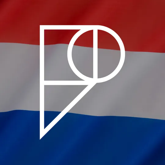 An image of the Dutch flag with the Pamoja logo overlaid.