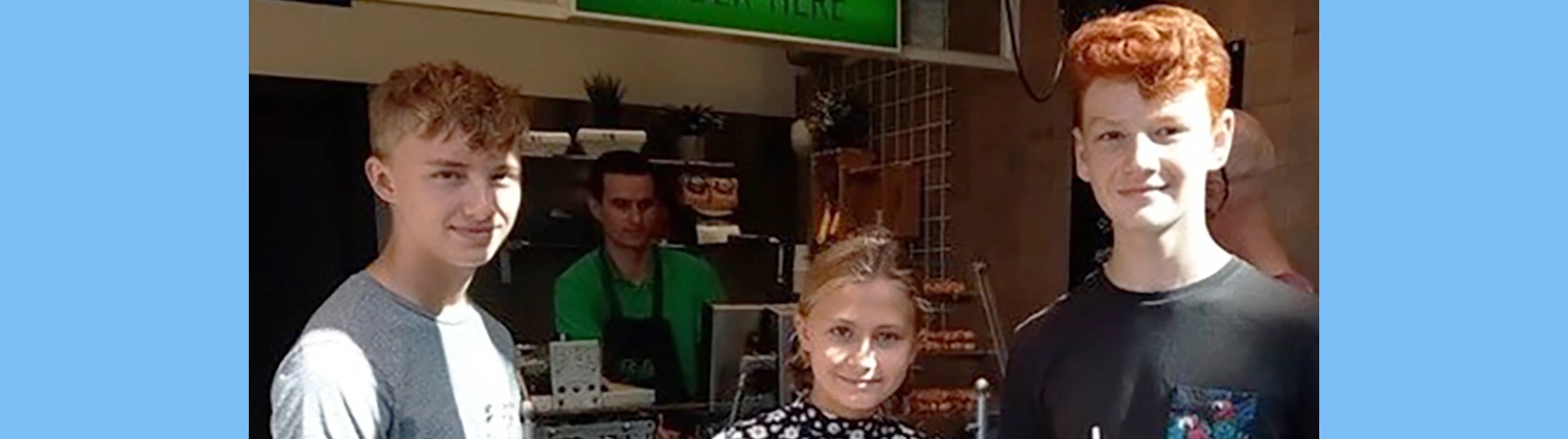 The three Binedell children. 