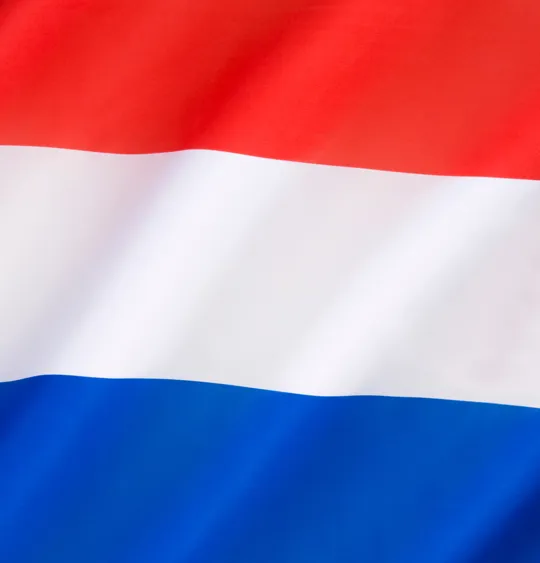 An image of the Dutch flag.