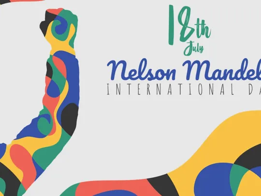 Poster for Mandela Day.