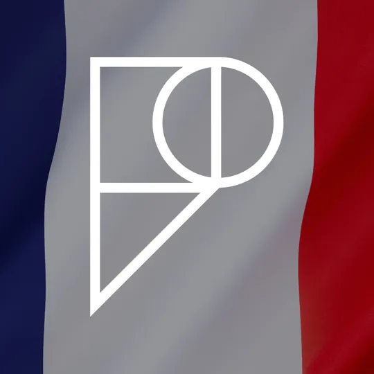 The French flag with the Pamoja logo overlaid.