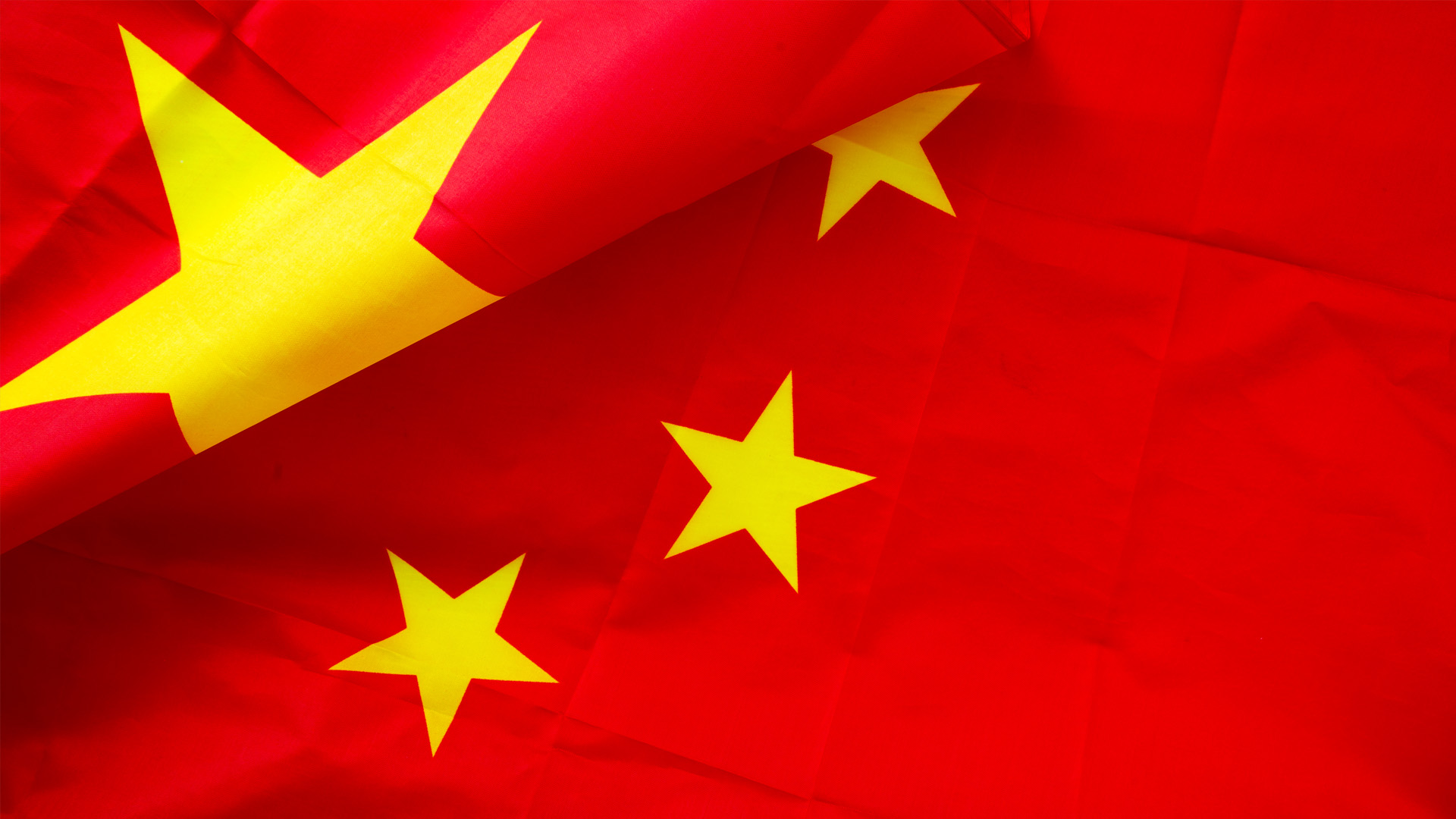 An image of the flag of China. 