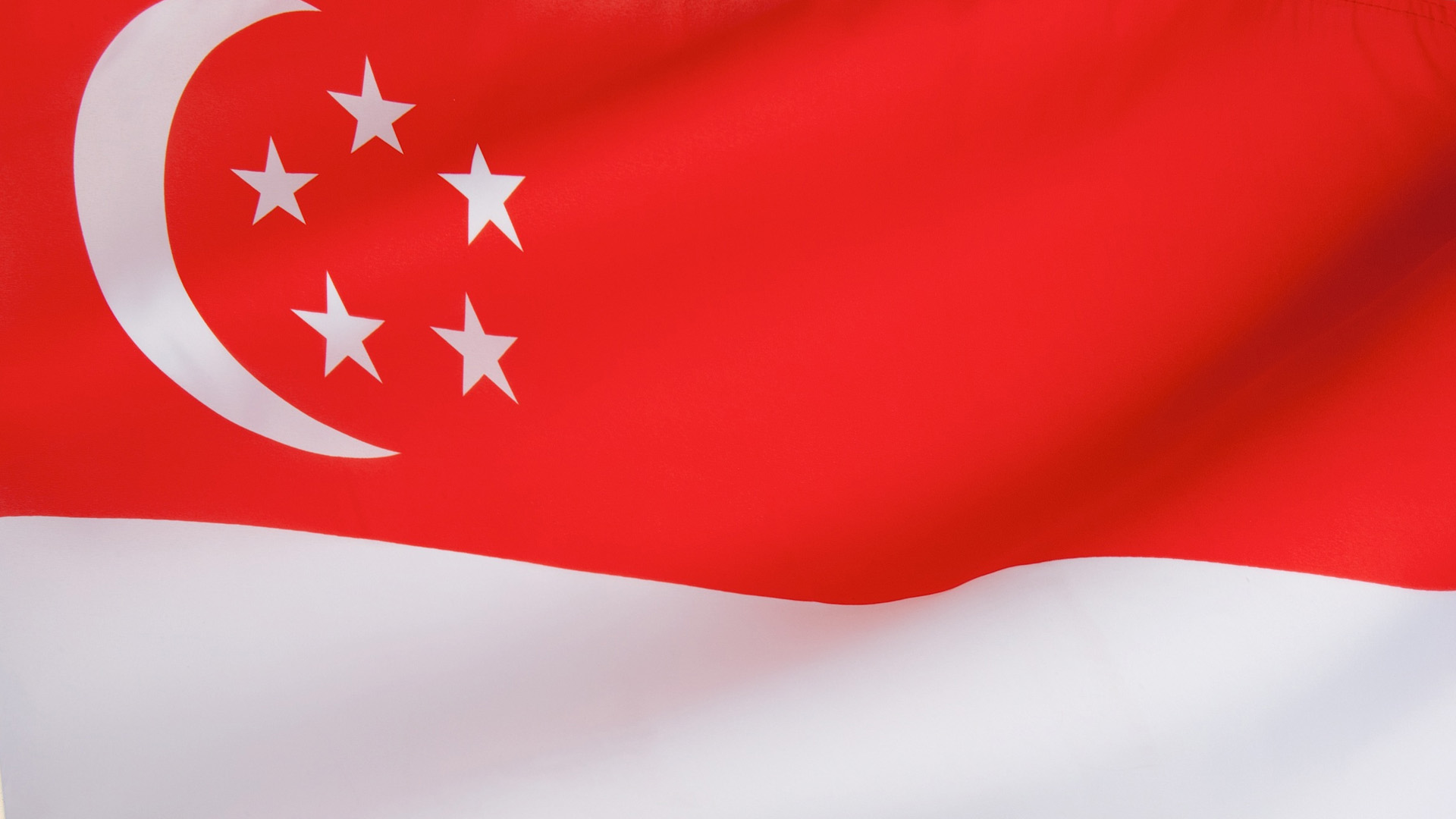 An image of the flag of Singapore.