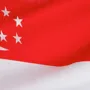 An image of the flag of Singapore.