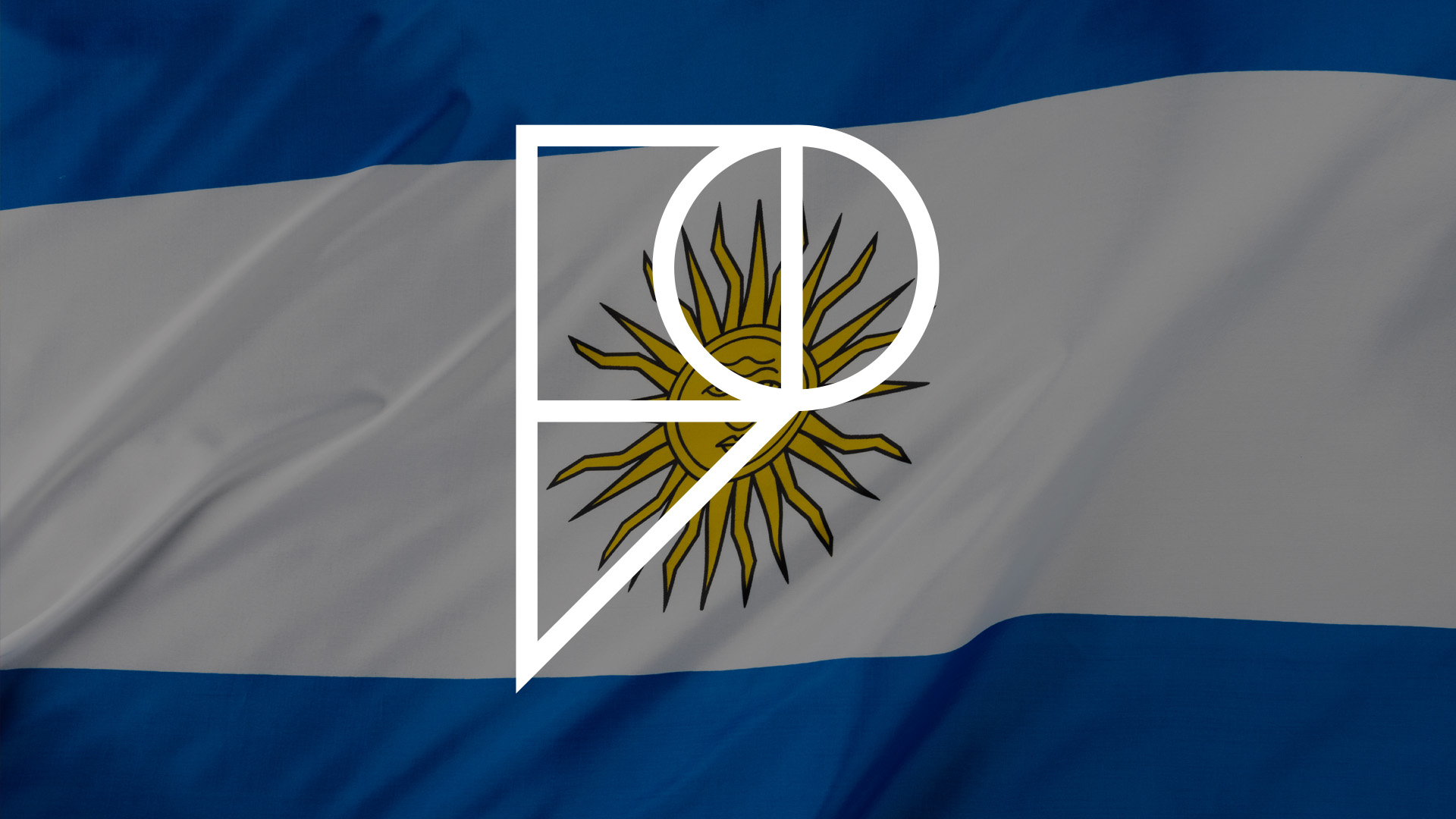 Argentina flag with Pamoja 'P' logo overlayed