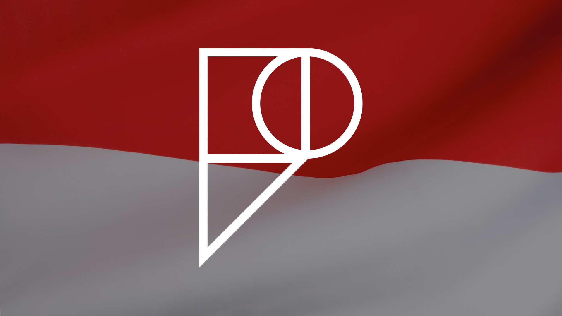 Indonesian flag overlaid with the Pamoja logo.