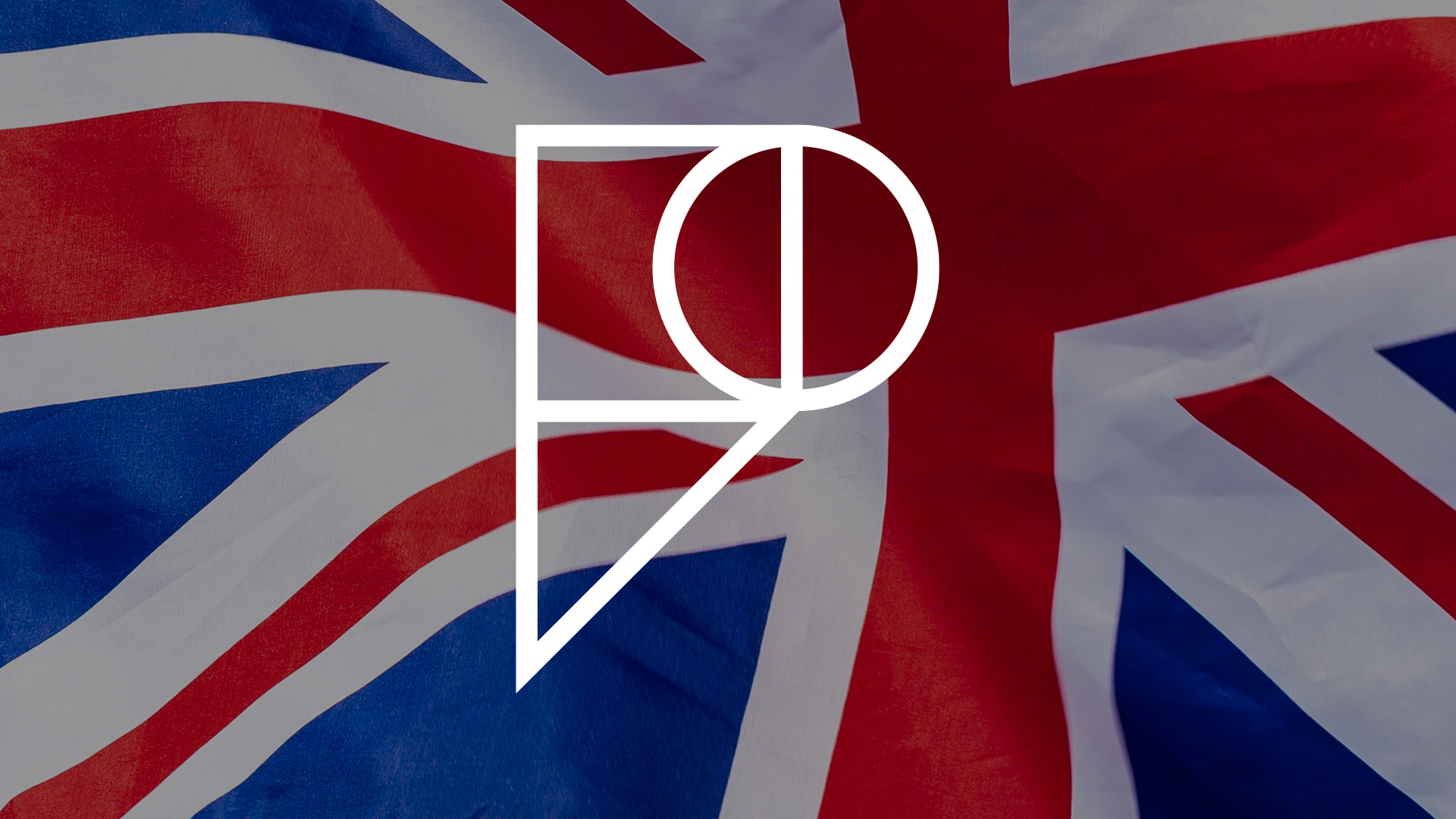 UK flag with Pamoja 'P' logo overlayed
